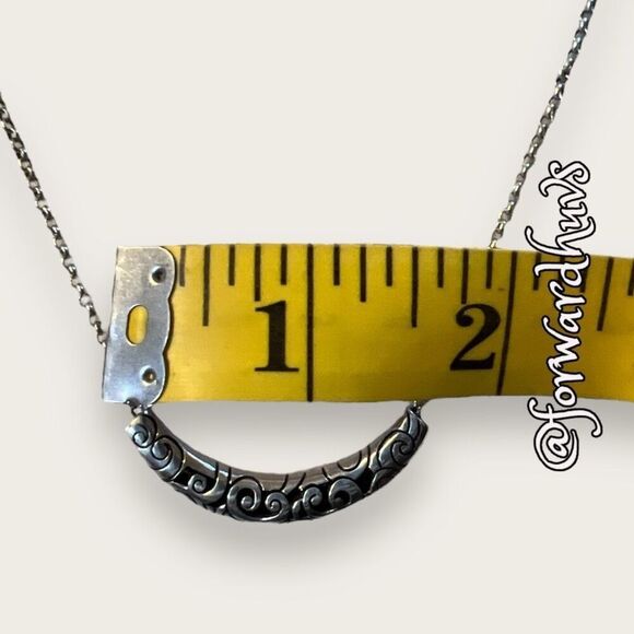 Brighton Scroll Slide Silver Tone Necklace - Picture 7 of 11